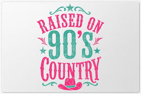 Raised On 90s Country PNG Retro Country Music Digital Download SVG BillahCrafts 