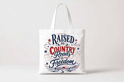 Raised On Country Roads Freedom PNG | Country Lifestyle Sublimation Design SVG BillahCrafts 