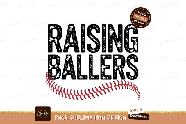 Raising Ballers Baseball Graphic Sublimation Png Sublimation Designangry 