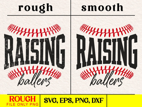 Raising Ballers Baseball SVG PNG Varsity Baseball Mama Back design Retro Game Day Vibes Mom Sports Team Softball Cheer Mom Shirt SVG DesignDestine 