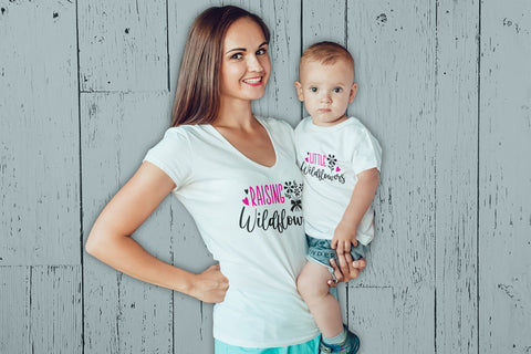 Raising Wildflowers-Little Wildflowers | Mommy and Me SVG SVG CraftLabSVG 