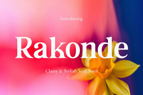 Rakonde - Classy & Stylish Serif Font studioalmeera 