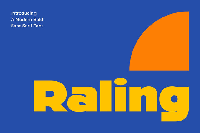 Raling - A Display Bold Sans Serif Font studioalmeera 