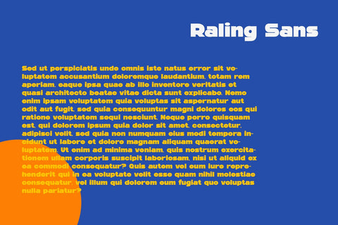 Raling - A Display Bold Sans Serif Font studioalmeera 