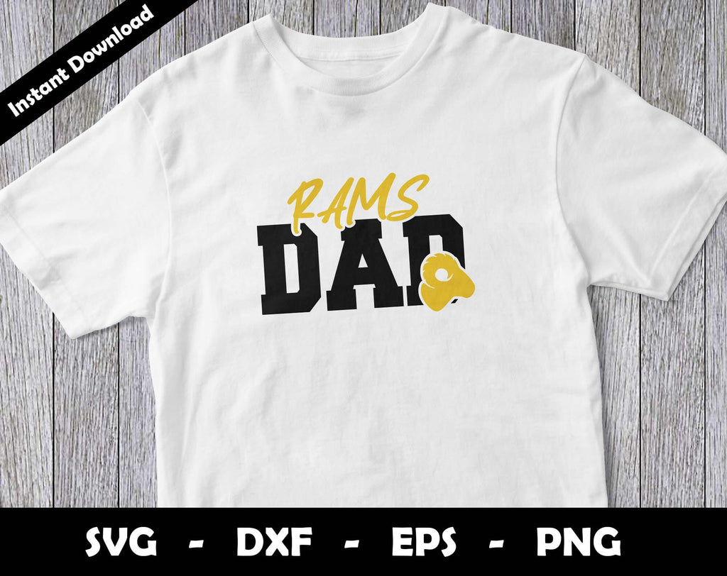 Rams Dad Rrr Rams Dad SVG Cut File, Rams logo SVG Design, Rams Dad Football, T-Shirt ...