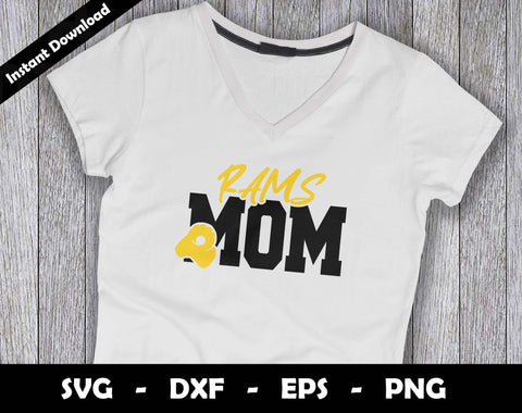 Rams Mom SVG Cut File, Rams logo SVG Design, Rams Mom Football, T-Shirt Sublimation Design Png SVG Arthur Arellano 