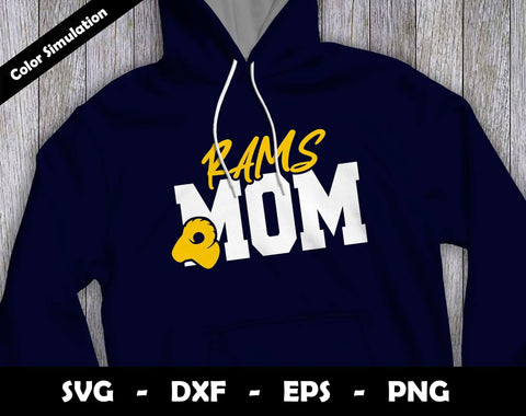 Rams Mom SVG Cut File, Rams logo SVG Design, Rams Mom Football, T-Shirt Sublimation Design Png SVG Arthur Arellano 