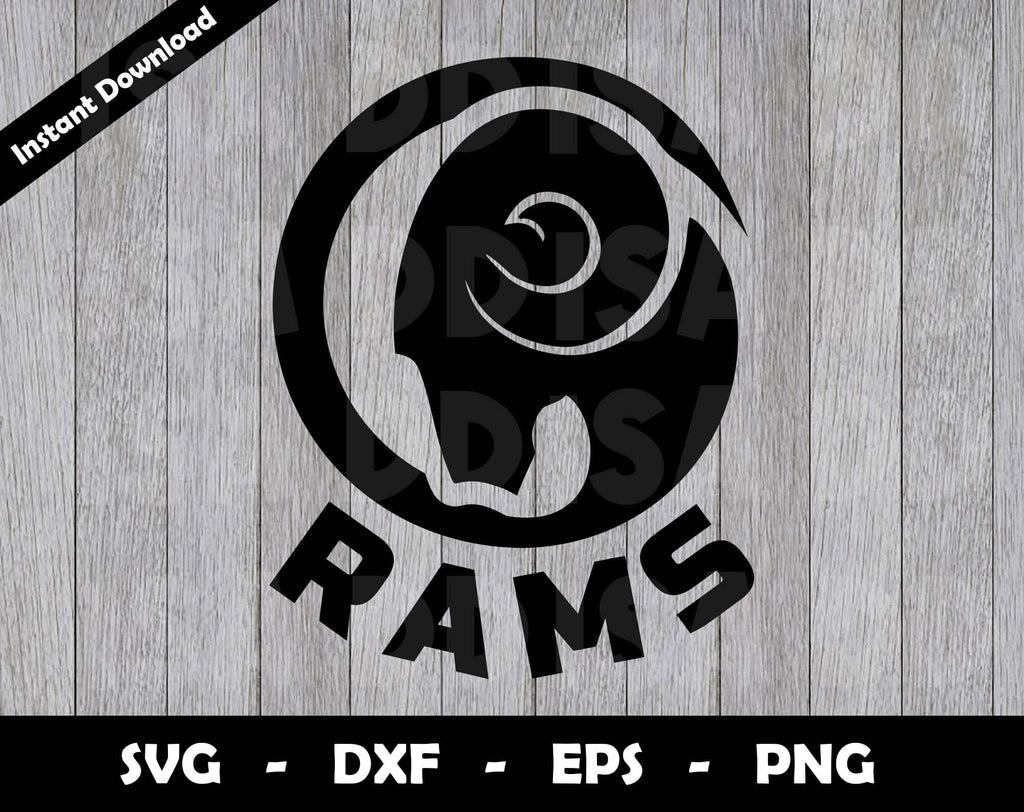 Rams SVG Cut File, Rams logo SVG Design, Rams Football Mascot, T-Shirt ...
