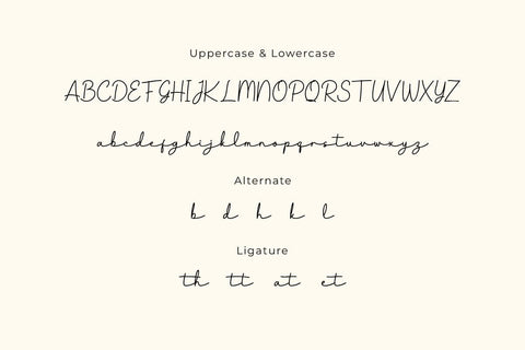Ramsuty - Script Monoline Font Font twinletter 