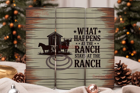 Ranch Life 20oz Tumbler Wrap Sublimation DesignSVG 