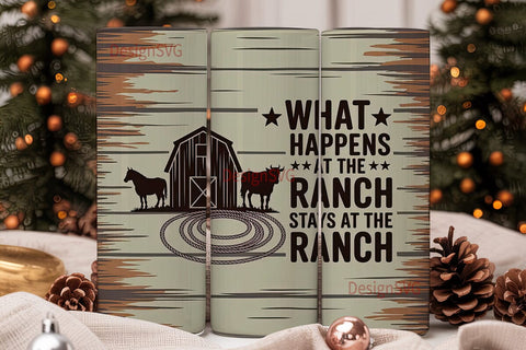 Ranch Life 20oz Tumbler Wrap Sublimation DesignSVG 