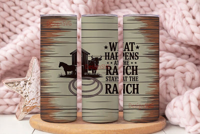Ranch Life 20oz Tumbler Wrap Sublimation DesignSVG 