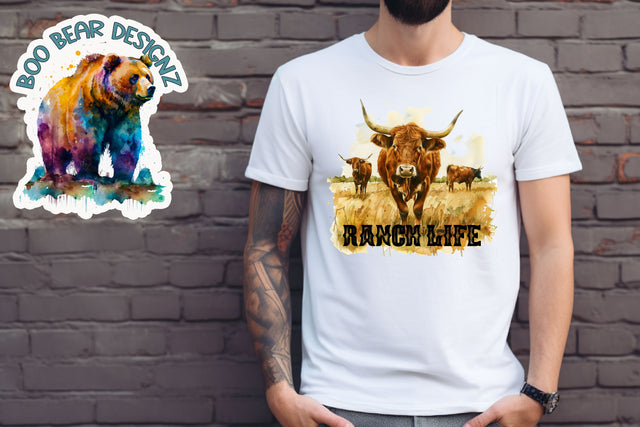 Ranch Life Clipart Sublimation Boo Bear Designz 