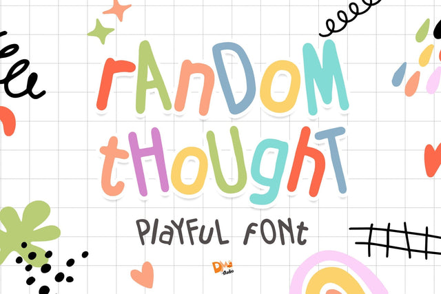 Random Thought Font Font Dm Letter Studio 