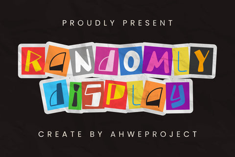Randomly Font ahweproject 