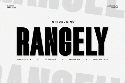 Rangely - Modern Bold Sans Font studioalmeera 