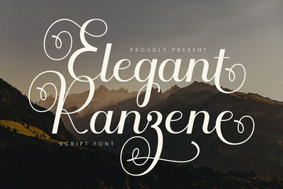 Ranzene – Elegant Script Font Font Irvan Randi 