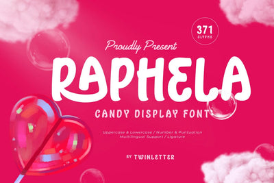 Raphela - Display Font Font twinletter 