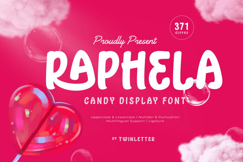 Raphela - Display Font Font twinletter 