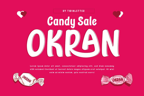 Raphela - Display Font Font twinletter 