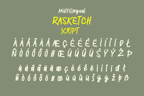 RASKETCH Font BB Digital Arts 