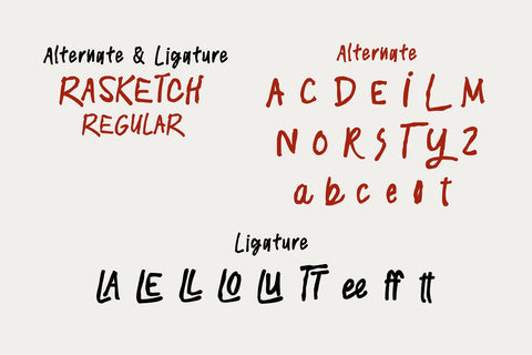 RASKETCH Font BB Digital Arts 