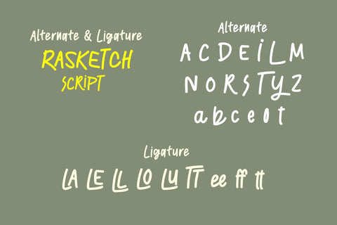 RASKETCH Font BB Digital Arts 