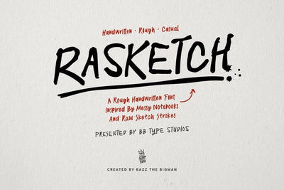 RASKETCH Font BB Digital Arts 