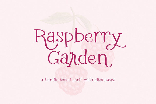 Raspberry Garden Serif Font Beck McCormick 