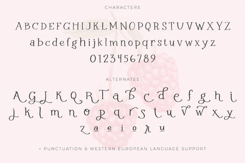 Raspberry Garden Serif Font Beck McCormick 