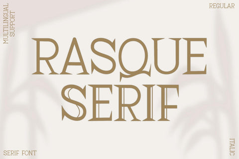 Rasque Serif Font Afandi Studio 