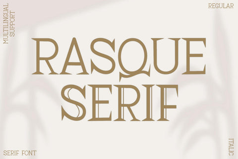 Rasque Serif Font Afandi Studio 