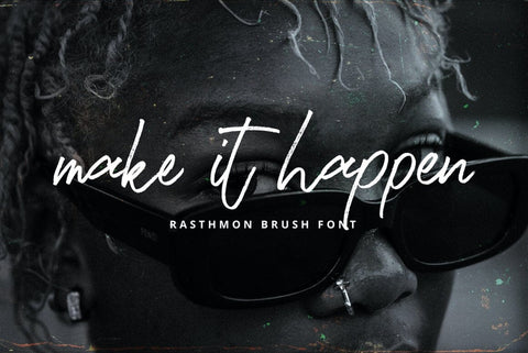 Rasthmon Brush Typeface Font Fadeline Std. 