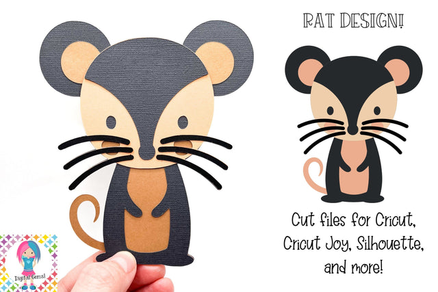 Rat Design SVG Digital Gems 