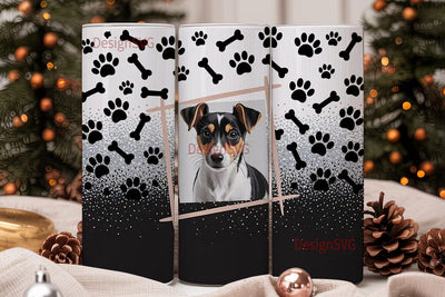 Rat Terrier Tumbler Wrap PNG Sublimation DesignSVG 