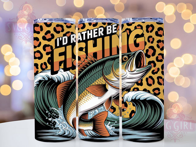 Rather Be Fishing 20oz Tumbler, Funny Fishing Tumbler, Sublimation Wrap, 20oz Tumbler Design, Outdoor Fishing Gift, PNG Tumbler Wrap, Fisherman Quotes Sublimation SvggirlplusArt 