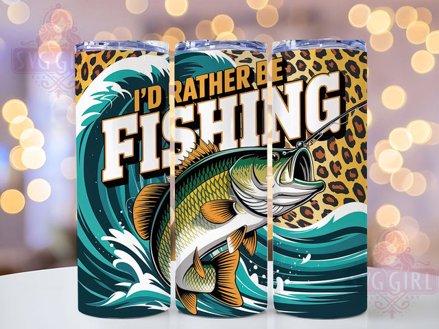 Rather Be Fishing 20oz Tumbler, Funny Fishing Tumbler, Sublimation Wrap, 20oz Tumbler Design, Outdoor Fishing Gift, PNG Tumbler Wrap, Fisherman Quotes Sublimation SvggirlplusArt 