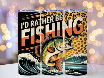 Rather Be Fishing 20oz Tumbler, Funny Fishing Tumbler, Sublimation Wrap, 20oz Tumbler Design, Outdoor Fishing Gift, PNG Tumbler Wrap, Fisherman Quotes Sublimation SvggirlplusArt 