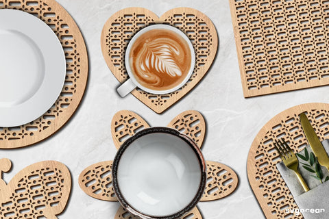 Rattan Coasters Laser Cut File SVG SvgOcean 
