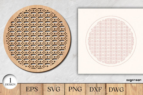 Rattan Coasters Laser Cut File SVG SvgOcean 