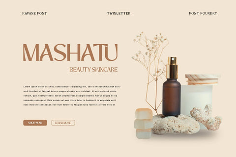 Ravane - Display Font Font twinletter 