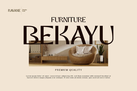 Ravane - Display Font Font twinletter 