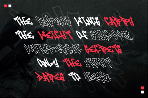 Raven Graff - Outlined Monoline Graffiti Font Font Mozzatype 