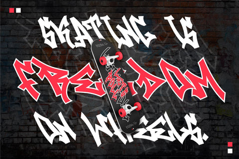 Raven Graff - Outlined Monoline Graffiti Font Font Mozzatype 