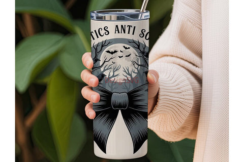 Raven Lunatics Tumbler Wrap Sublimation DesignSVG 