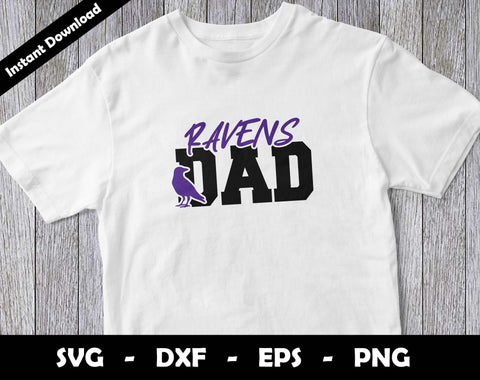 Ravens Dad SVG Cut File, Ravens logo SVG Design, Ravens Dad Football, T-Shirt Sublimation Design Png SVG Arthur Arellano 