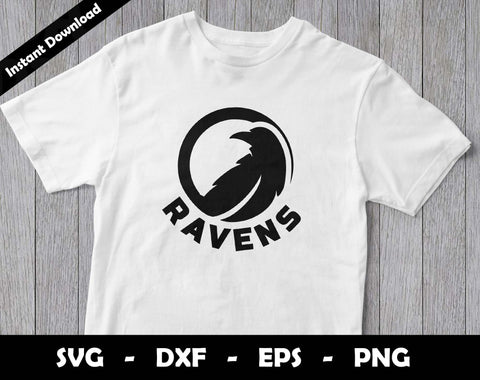 Ravens SVG Cut File, Ravens logo SVG Design, Ravens Football Mascot, T-Shirt Sublimation Design Png SVG Arthur Arellano 