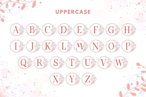 Ravina Monogram Font | Elegant Floral Alphabet with SVG Bonus Font AnningArts Design 