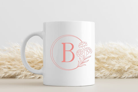 Ravina Monogram Font | Elegant Floral Alphabet with SVG Bonus Font AnningArts Design 