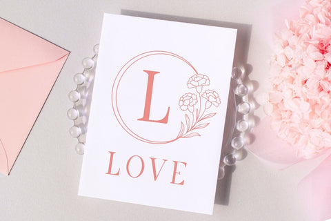 Ravina Monogram Font | Elegant Floral Alphabet with SVG Bonus Font AnningArts Design 